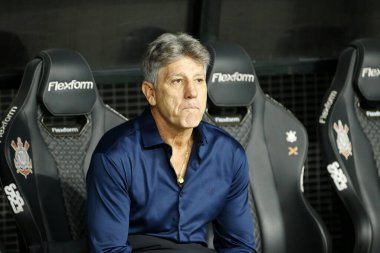 SAO PAULO (SP), 07 / 31 / 2024 - Gremio antrenörü, Renato Portaluppi (Renato Gaucho). Corinthians ve Gremio arasındaki maç Copa do Brasil 2024 için geçerli, bu Çarşamba günü Neo Quimica Arena Corinthians Stadyumu 'nda yapıldı.