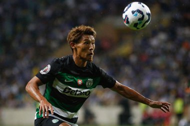 Aveiro (PT) Portekiz 08 / 03 / 2024 - Aveiro Belediye Stadyumu 'nda düzenlenen Candido de Oliveira Süper Kupası finali için geçerli olan Sporting x Porto ile oynanan maçta oynayan Morita