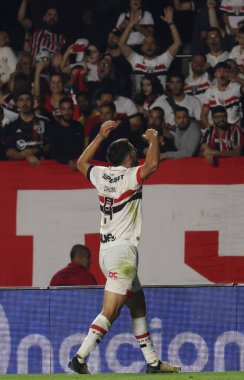 Sao Paulo (SP), Brezilya 03 / 08 / 2024 - Sao Paulo oyuncusu Jonathan Calleri, Sao Paulo ve Flamengo arasında oynanan 2024 Brezilya Şampiyonası serisi A 'nın 21' inci maçında Morumbis 'te golünü kutluyor.