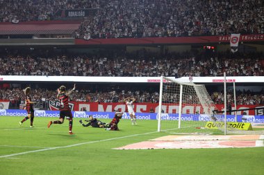 Sao Paulo (SP), Brezilya 08 / 03 / 2024 Maçın sonunda Sao Paulo, Flamengo 'ya karşı oynanan maçta Morumbis' te oynanan A serisi 21.