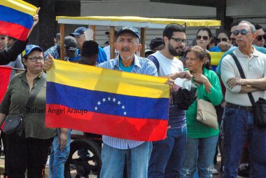 Maracaibo 'daki Venezuela Seçim Dolandırıcılığına Karşı Protesto Yürüyüşü. 3 Ağustos 2024, Maracaibo, Venezuela