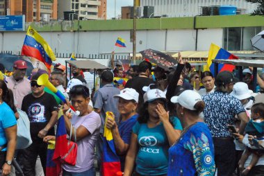 Maracaibo 'daki Venezuela Seçim Dolandırıcılığına Karşı Protesto Yürüyüşü. 3 Ağustos 2024, Maracaibo, Venezuela