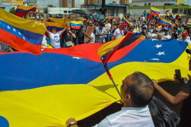 Maracaibo 'daki Venezuela Seçim Dolandırıcılığına Karşı Protesto Yürüyüşü. 3 Ağustos 2024, Maracaibo, Venezuela