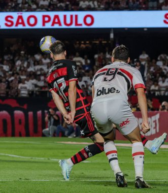 Sao Paulo (SP), Brezilya 03 / 08 / 2024 - Sao Paulo ve Flamengo arasında oynanan maçta Calleri, Morumbis 'te oynanan A serisi 2024 Brezilya Şampiyonası 21.