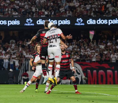 Sao Paulo (SP), Brezilya 03 / 08 / 2024 - Sao Paulo ve Flamengo arasında oynanan maçta Morumbis 'te oynanan A serisi 2024 Brezilya Şampiyonası 21.
