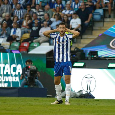 Aveiro (PT) Portekiz 08 / 03 / 2024 - Aveiro Belediye Stadyumu 'nda oynanan Candido de Oliveira Süper Kupası finalinde Porto' nun tek oyuncusu