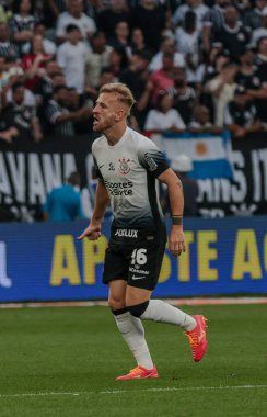 Sao Paulo (SP), Brezilya 08 / 04 / 2024 - Korintliler 'den Pedro Henrique, 2024 Brezilya Şampiyonası' nın 21. 