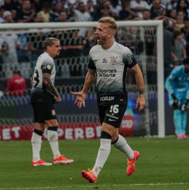 Sao Paulo (SP), Brezilya 08 / 04 / 2024 - Korintliler 'den Pedro Henrique, 2024 Brezilya Şampiyonası' nın 21. 