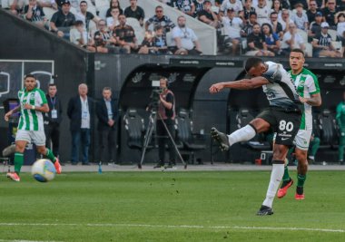 Sao Paulo (SP), Brezilya 08 / 04 / 2024 - Corinthians ve Juventude takımları arasında oynanan karşılaşmada Korintliler ile Neo Quimica Arena 'da oynanan 21.