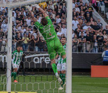 Sao Paulo (SP), Brezilya 08 / 04 / 2024 - Corinthians ve Juventude takımları arasında oynanan karşılaşmada kaleci Gabriel Neo Quimica Arena 'da A serisinin 21.