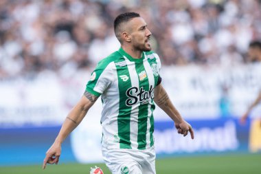 Sao Paulo (SP), Brezilya 08 / 04 / 2024 - Alan Ruschel, 2024 Brezilya Şampiyonası 'nın 21. turu için geçerli olan Corinthians ve Juventude arasındaki maçta golünü kutluyor