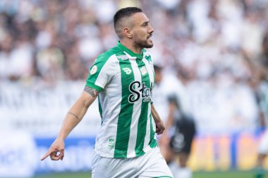 Sao Paulo (SP), Brezilya 08 / 04 / 2024 - Alan Ruschel, 2024 Brezilya Şampiyonası 'nın 21. turu için geçerli olan Corinthians ve Juventude arasındaki maçta golünü kutluyor