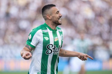 Sao Paulo (SP), Brezilya 08 / 04 / 2024 - Alan Ruschel, 2024 Brezilya Şampiyonası 'nın 21. turu için geçerli olan Corinthians ve Juventude arasındaki maçta golünü kutluyor