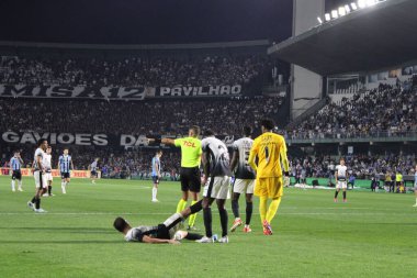 CURITIBA (PR) Brezilya 07 / 08 / 2024 Hakem Bruno Arleu Gremio ve Corinthians arasında Couto Pereira Stadyumu 'nda düzenlenen Copa do Brasil 2024' ün 16 'ncı turu için geçerli olan karşılaşmada