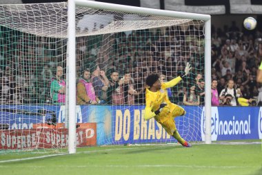 CURITIBA (PR) Brezilya 07 / 08 / 2024 kaleci Hugo Souza Gremio ve Corinthians arasında Couto Pereira Stadyumu 'nda düzenlenen Copa do Brasil 2024' ün 16 turu boyunca geçerli olan maçta