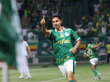 Sao Paulo (SP), Brezilya 08 / 07 / 2024 - Palmeiras ve Flamengo arasındaki maç, bu Çarşamba akşamı Allianz Parque 'da oynanan 2024 Brezilya Kupası' nın ikinci turu için geçerli.