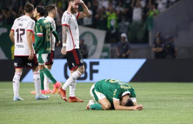 Sao Paulo (SP), Brezilya 08 / 07 / 2024 - Palmeiras ve Flamengo arasındaki maç, bu Çarşamba akşamı Allianz Parque 'da oynanan 2024 Brezilya Kupası' nın ikinci turu için geçerli.