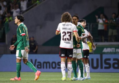 Sao Paulo (SP), Brezilya 08 / 07 / 2024 - Palmeiras ve Flamengo arasındaki maç, bu Çarşamba akşamı Allianz Parque 'da oynanan 2024 Brezilya Kupası' nın ikinci turu için geçerli.