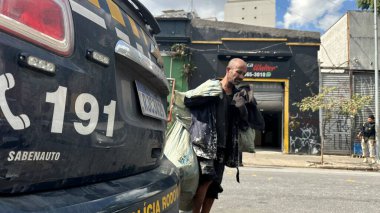 SAO PAULO (SP), Brezilya 08 / 07 / 2024 Devlet Hükümeti ve Kamu Bakanlığı işbirliğiyle 1200 polis memuru ve Cracolandia 'daki organize suçla mücadele için 200 arama emri çıkarıldı