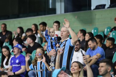 CURITIBA (PR) Brazil 07 / 08 / 2024 Gremio ve Corinthians arasında Couto Pereira Stadyumu 'nda düzenlenen Copa do Brasil 2024' ün 16 'ncı turunda geçerli olan maç sırasında