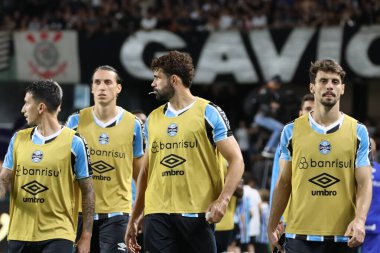 CURITIBA (PR) Brazil 07 / 08 / 2024 Atış Gremio ve Corinthians arasında Couto Pereira Stadyumu 'ndaki Curitiba şehrinde düzenlenen Copa do Brasil 2024 turu için geçerli bir maç sırasında