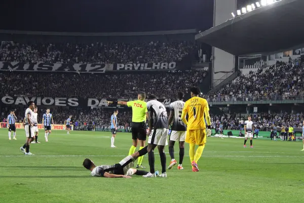 Stock image CURITIBA (PR) Brazil 07/08/2024 Referee Bruno Arleu during a match between Gremio and Corinthians valid for the round of 16 of the Copa do Brasil 2024, held in the city of Curitiba, at the Couto Pereira stadium