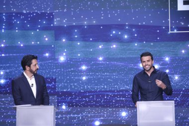 Sao Paulo (SP), Brezilya 08 / 08 / 2024 - Ricardo Nunes (MDB), Sao Paulo belediye başkanlığı için yapılan bir tartışmada, tartışma gazeteci Eduardo Oinegue tarafından yürütülecek.