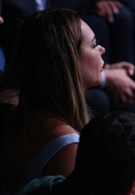 Sao Paulo (SP), Brezilya 08 / 08 / 2024 - Görevdeki belediye başkanının eşi ve yeniden seçilme adayı Regina Nunes, aday Tabata Amaral (PSB)