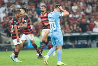 Rio de Janeiro (RJ), Brezilya 08 / 15 / 2024 - Flamengo ve Bolivar arasında oynanan maçta Saucedo, Mario Filho Stadyumu 'nda (Maracana) düzenlenen 2024 Copa Libertadores da America maçının 16.)