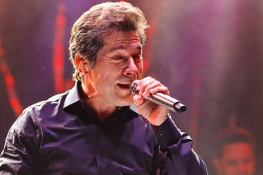 SANTO ANTONIO DA PLATINA (PR) Brazil 08 / 16 / 2024 - Şarkıcı Daniel 'in performansı 16 Ağustos 2024 Cuma gecesi 52. EFAPI sahnesinde.