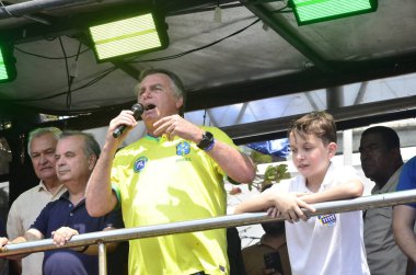 NATAL (RN), Brezilya 08 / 16 / 2024 - Eski başkan Jair Messias Bolsonaro, Extremoz, Natal, Parnamirim ve Mossoro kentlerinden başlayarak Rio Grande do Norte 'de bu sabah 22.