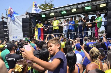 NATAL (RN), Brezilya 08 / 16 / 2024 - Eski başkan Jair Messias Bolsonaro, Extremoz, Natal, Parnamirim ve Mossoro kentlerinden başlayarak Rio Grande do Norte 'de bu sabah 22.