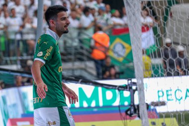 Sao Paulo (SP), 08/18/2024 - Player Jose Lopez, during the match between Palmeiras and Sao Paulo, valid for the 23rd round of the Brazilian Championship, on the afternoon of this Sunday, August 18, 2024 clipart