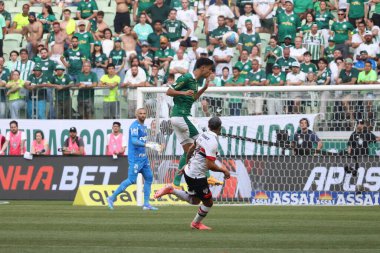 Sao Paulo (SP), 08/18/2024 - Player Jose Lopez, during the match between Palmeiras and Sao Paulo, valid for the 23rd round of the Brazilian Championship, on the afternoon of this Sunday, August 18, 2024 clipart