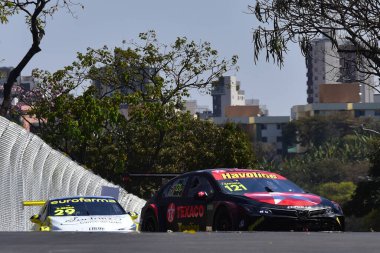 BELO HORIZONTE (MG), Brezilya 08 / 18 / 2024 - Brezilya 'nın ana kategorisi olan Stock Car Pro Serisi şampiyonası sırasında, Toninho da Matta pistinde yarış. 