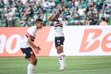 Sao Paulo (SP), Brezilya 08 / 18 / 2024 - Brezilya Şampiyonası 'nın 23. turu için geçerli olan Palmeiras ile Sao Paulo arasındaki maç, 18 Ağustos 2024 Pazar günü, Sao Paulo-SP' deki Allianz Parque 'da. 