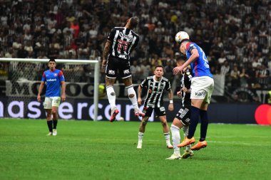 BELO HORIZONTE (MG), Brezilya 08 / 20 / 2024 - Atletico Mineiro ve San Lorenzo arasında oynanan maçta çekildi, 2024 Copa Libertadores 'in 16.