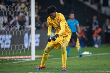 Sao Paulo (SP), Brezilya 08 / 20 / 2024 - Hugo Souza, Corinthians ve Red Bull Bragantino arasında oynanan karşılaşmayı, 2024 Copa Conmebol Sulamericana 'nın 16.