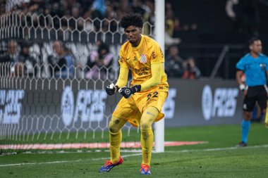 Sao Paulo (SP), Brezilya 08 / 20 / 2024 - Hugo Souza, Corinthians ve Red Bull Bragantino arasında oynanan karşılaşmayı, 2024 Copa Conmebol Sulamericana 'nın 16.