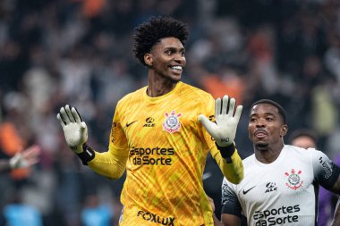 Sao Paulo (SP), Brezilya 08 / 20 / 2024 - Hugo Souza, Corinthians ve Red Bull Bragantino arasında oynanan karşılaşmayı, 2024 Copa Conmebol Sulamericana 'nın 16.