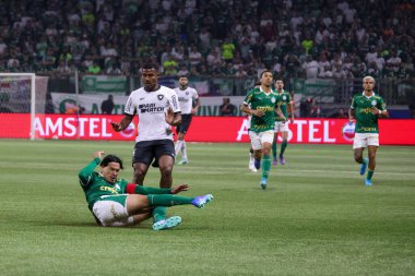 Sao Paulo (SP), Brezilya 08 / 21 / 2024 - Atış, Palmeiras ve Botafogo arasındaki maçta, Copa Conmebol Libertadores 'in 16 raundunun ikinci ayağı için geçerli