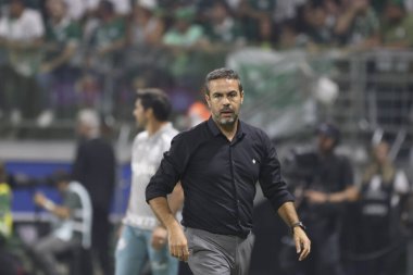 Sao Paulo (SP), Brazil 08/21/2024 - Coach Artur Jorge, during the match between Palmeiras and Botafogo, valid for the second leg of the round of 16 of the Copa Conmebol Libertadores clipart