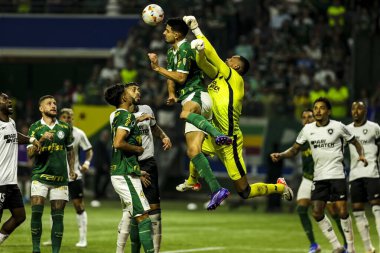 Sao Paulo (SP), Brezilya 08 / 21 / 2024 - Palmeiras ve Botafogo arasındaki maçta çekildi, Copa Conmebol Libertadores 'in 16 raundunun ikinci ayağı için geçerli