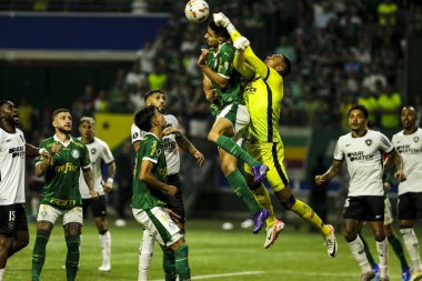 Sao Paulo (SP), Brezilya 08 / 21 / 2024 - Palmeiras ve Botafogo arasındaki maçta çekildi, Copa Conmebol Libertadores 'in 16 raundunun ikinci ayağı için geçerli