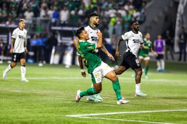 Sao Paulo (SP), Brezilya 08 / 21 / 2024 - Oyuncu Gabriel Menino, Palmeiras ve Botafogo arasında oynanan maçta, Copa Conmebol Libertadores 'in 16.