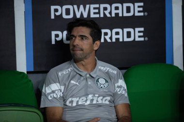 Sao Paulo (SP), Brezilya 08 / 21 / 2024 - Koç Abel Ferreira Palmeiras ile Botafogo arasında oynanan karşılaşmada, Conmebol Libertadores Kupası 'nın 16.