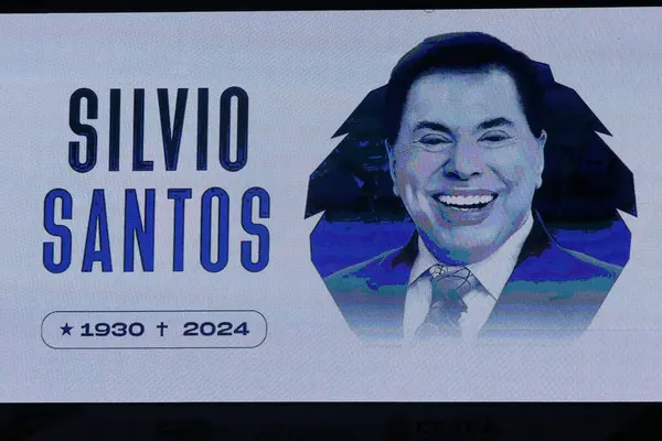 Stock image FORTALEZA (CE), Brazil 08/21/2024 - Tribute to Communicator Silvio Santos during the match between Fortaleza and Rosario Central, valid for the Round of 16 of Conmebol Sudamericana 2024