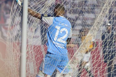 Sao Paulo (SP), Brezilya 08 / 22 / 2024 - Sao Paulo 'lu Calleri, Sao Paulo ile Nacional arasında oynanan ve Conmebol Libertadores Kupası' nın 16 'ncı turu için geçerli olan maçta golünü kutluyor