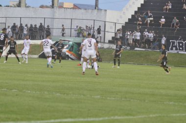 NATAL (RN), Brazil 08 / 24 / 2024 Shot, ABC ile Aparecidence arasındaki maç sırasında çekildi, Brezilya C Serisi şampiyonası için geçerlidir.