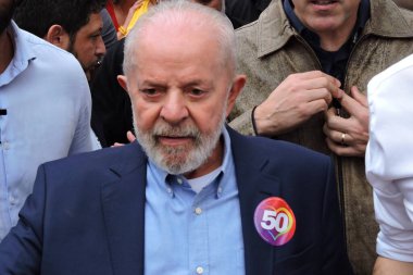 Sao Paulo (SP), Brezilya 08 / 24 / 2024 - Brezilya Cumhuriyeti Başkanı Luiz Inacio Lula da Silva, Sao Paulo Guilherme Boulos (PT) ve Marta Suplicy (PT) belediye başkanlığı adayının mitinginde konuştu.)